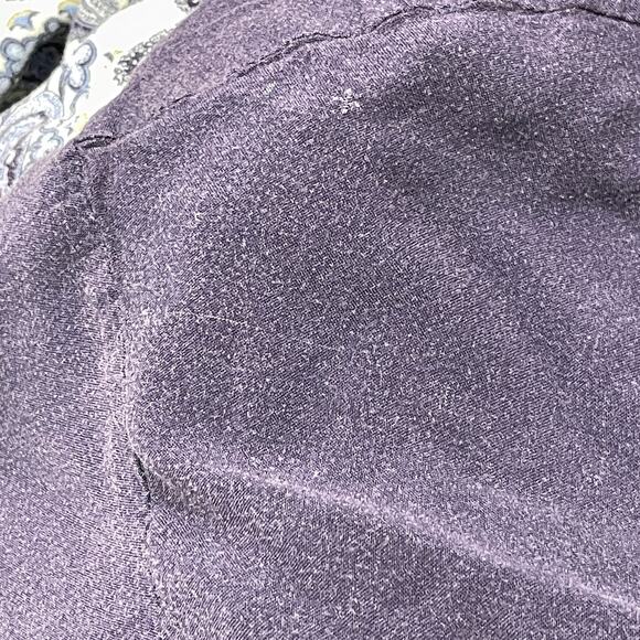 HM Midi Dress Womens Size 8 Purple Floral Button Up Short Sleeve FAIR CONDITION - Picture 3 of 7